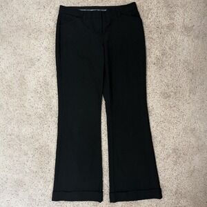 Express Design Studio Editor Pants Womens Size 8 Black Cuffed